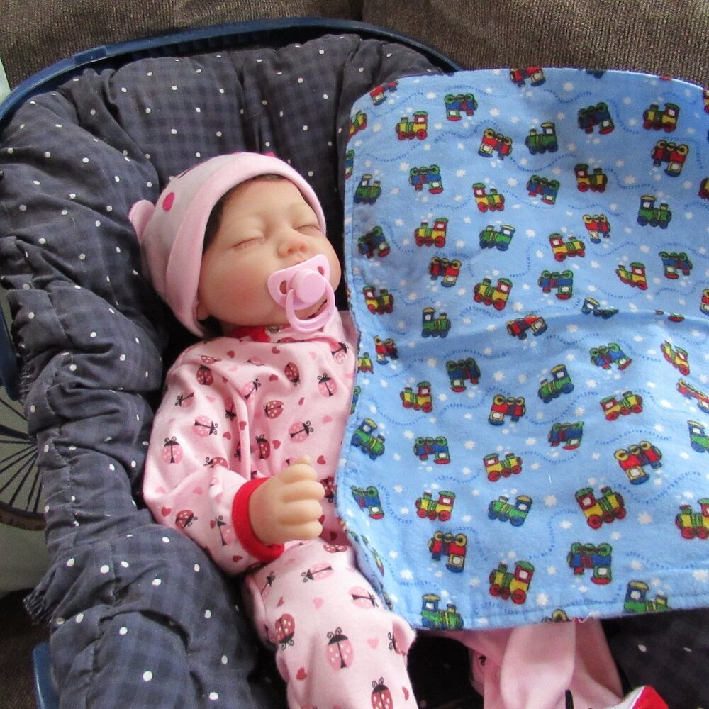Baby burp cloth flannel burp rag changing pad pet mat nap blanket trains train